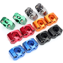 1Pair 28MM Universally CNC Aluminum Motorcycle ATV Pit dirt bike Moped Handlebar Fat Bar Adapter Handlebar Mount Riser Clamp 2024 - buy cheap