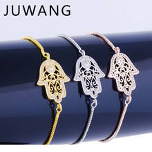 JUWANG Hot Sale Vintage Evil Eyes Bracelets Cubic Zirconia Fatima Connector Adjustable Chain Bangles For Women Fashion Jewelry 2024 - buy cheap