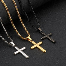 European and American men's stainless steel cross pendant 2024 - buy cheap