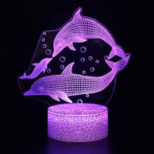 3d candeeiros de mesa para o quarto 7 mudança de cor novidade lâmpada de mesa presente natal brinquedo decoração criativo luz da noite
