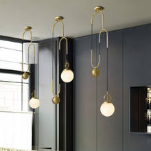 Luminária pendente estilo nórdico, luminária de pedra com lustre, para cozinha, sala de estar 2024 - compre barato