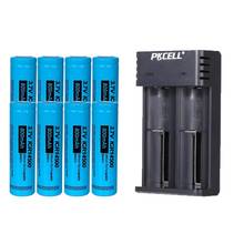 Pkcell-8 pilhas recarregáveis icr14500 100% mah., kit com 1 a 2 espaços para carregamento usb. 2024 - compre barato