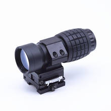 Tactical Red Dot Dight Scope 3x Magnifier Compact Sight with Flip UP Mount Side Picatinny Airsoft Rifle Gun Rail Mount Hunting 2024 - buy cheap