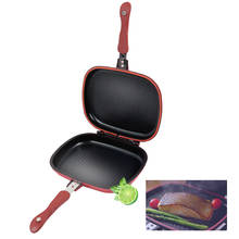 Double Sided Frying Pan Non Stick Steak Fry Pan Pancake Cookware Practical Grill Frying Pans Kitchen Cooking Tool 2024 - buy cheap