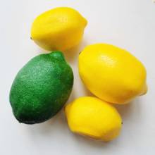 Capim-limão verde amarelo artificial 4pcs, simulação de isopor frutas para casamento da páscoa festa acessórios de decoração de casa, adereços de foto 2024 - compre barato
