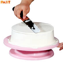 Plato giratorio para tartas de 11 pulgadas, soporte para decoración de pasteles, antideslizante, redondo, mesa rotativa para Tartas, utensilios de cocina para hornear Pan DIY 2024 - compra barato