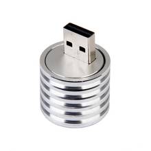 Aluminum 3W USB LED Lamp Socket Spotlight Flashlight White Light 2024 - купить недорого
