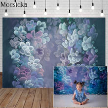 Mocsicka Art Blue Flowers Photography Background Texture Abstract Backdrop Child Pregnant Woman Portrait Decoration Props Studio 2024 - buy cheap