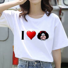 Mafalda Cartoon Women's T-shirt Fashion Print T-shirt Ladies Casual Harajuku Graphic T-shirt Short Sleeve Kawaii Tshirt Female 2024 - buy cheap