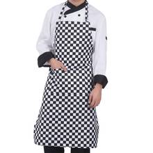 Adjustable Half-length Adult Apron Striped Hotel Restaurant Chef Waiter Apron Kitchen Cook Apron With 2 Pockets 2024 - buy cheap