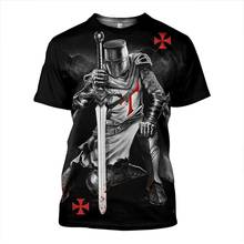 3D Printed Knight Armor Men t shirt Knights Templar Harajuku Fashion Short sleeve shirt summer Casual Unisex tshirt tops QS30 2024 - buy cheap