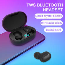 TWS Bluetooth 5,0 наушники с шумоподавлением, светодиодный дисплей с микрофоном, свободные руки, наушники для Xiaomi Redmi Airdots, беспроводные наушники 2024 - купить недорого
