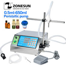 ZONESUN Peristaltic Pump Bottle Water Filler Eletric Liquid Vial Desk-top Filling Machine for Juice Drink Oil Perfume 2024 - buy cheap