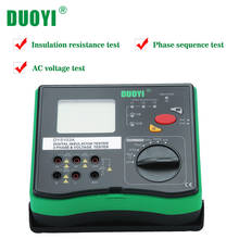 DUOYI DY5103A Digital Insulation Resistance Tester Megohm Meter Voltage 1000/2500/5000V Voltmeter Multimeter Megger Tester Tools 2024 - buy cheap