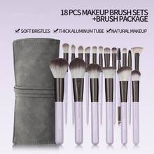 18 PCS Makeup Brushes Contour Eyeshadow Foundation Powder Blush For Beginner Non-irritating Multifunctional Cosmetic Tools 2024 - buy cheap