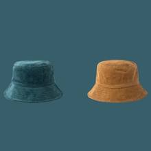 Chapéu de veludo temperado para inverno, unissex, para pescador, cor sólida, cabedal, xx9d 2024 - compre barato