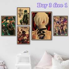 Japanese cartoon anime Tokyo Ghoul Zombie  kraft Paper Prints Clear Image Home Decoration Bar Home vintage poster 2024 - buy cheap