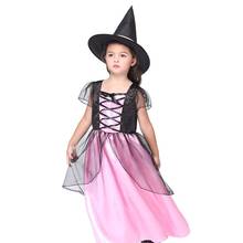 Fantasia cosplay de bruxa, fantasia infantil para dia das bruxas, roupa de dança e programa infantil, fantasia de natal para halloween 2024 - compre barato