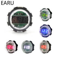 Circular à prova dwaterproof água voltímetro display dc led display digital 12v motocicleta on-board voltímetro detector 24v 2024 - compre barato