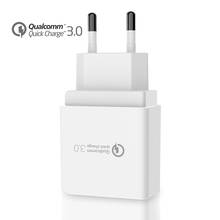 3а Быстрая зарядка 3,0 USB зарядное устройство EU настенное зарядное устройство для мобильного телефона адаптер для iPhone X MAX 7 8 QC3.0 Быстрая зарядка для samsung Xiaomi 2024 - купить недорого