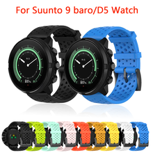 Applicable: Watch Accessories For Suunto 9 Baro/D5 Watchband Band For suunto spartan sport/wrist hr 24mm Silicone replace strap 2024 - buy cheap