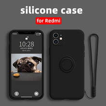 Funda de silicona 3 en 1 para Xiaomi Redmi Note, 9, 8, 7 Pro, 9S, 9C, 10 Pro, 9, 8, 10 T Lite, con soporte de anillo, Correa suave 2024 - compra barato