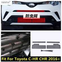 Lapetus Accessoies For Toyota C-HR CHR 2016 - 2020 Car Front Grille Insect Net Insert Screening Mesh Dust Protection Cover Trim 2024 - buy cheap