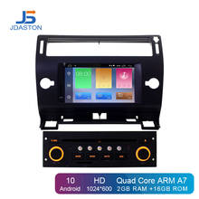 Jdaston-central multimídia automotiva para citroen c4 triumph 2004-2009, 1 din, android 10.0, dvd, navegação gps, rádio, wi-fi, som estéreo 2024 - compre barato