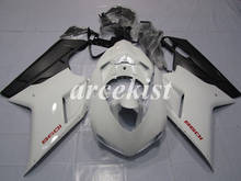 4 Free Gifts New ABS Injection Mold Fairings Kit Fit for Ducati 848 1098 1198 1098s 2007 2008 2009 2010 2011 2012 white black 2024 - buy cheap