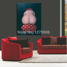 Large Canvas Painting Handpainted Figure Cartoon Oil Paintings Sexy Plump Women Hips Picture Modern painting Home Decor Wall Art 2024 - buy cheap