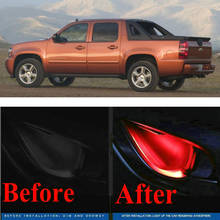 4pc CF style stickers on cars interior inside door handle atmosphere lamp for Chevrolet Avalanche Camaro Caprice Sport Colorado 2024 - buy cheap