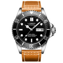 200m relógio de mergulho marca de luxo loreo militar relógio mecânico masculino luxo relógios do esporte automático duplo calendário luminoso 2024 - compre barato