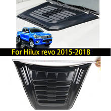 Cubierta de capó Abs para HILUX REVO, accesorio negro, 2015, 2016, 2017, 2018 2024 - compra barato