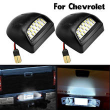 Montaje de luz LED blanca para placa de matrícula de coche, 2 unidades, para Chevrolet Tahoe saturan Avalanche Silverado 1500 2500 3500 HD Auto 2024 - compra barato