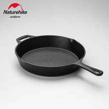 Naturehike ferro fundido frigideira de ferro fundido piquenique ao ar livre antiaderente churrasco pan pancake pan fazer pizza acampamento ao ar livre 2024 - compre barato