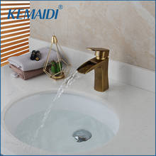 Kemaidi-torneira cascata moderna para banheiro, misturador, acabamento em latão, com misturador 2024 - compre barato
