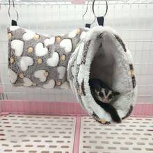 Hanging Tunnel Hamster Sugar Glider Hammock Swing Cage Warm Sleeping Bed House for Small Animals Chinchilla Ferret Squirrel Rat 2024 - buy cheap
