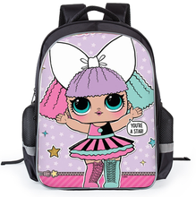 Mochila escolar LOL de 16 pulgadas para niñas, Bolsa Escolar de dibujos animados con estampado de figuras de Anime, mochilas para niños 2024 - compra barato