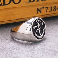 New Retro VikingAnchor Pattern Ring Men's Ring Fashion Metal Ring Celtic Viking Jewelry Accessories Party Gift Size 7 ~ 14 2024 - buy cheap