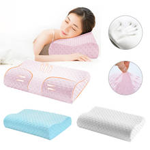 2020 Orthopedic Memory Foam Pillow Sleep Bedding Neck Pillow Fiber Slow Rebound Soft Massager Pillow For Cervical Health Care 2024 - buy cheap
