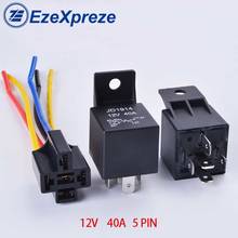 1set JD1914 Car Auto Relay Automotive  12V 40A 5PinS DC AMP SPDT  Practical Socket Starter Universal 1NO+NC Motercycle 2024 - buy cheap