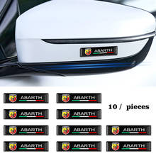 10PCS 3D Car Styling Abs Epoxy Resin Emblem Badge Sticker Decals Long Decorative For Abarth 500 Stilo Ducato Palio Bravo Doblo 2024 - buy cheap