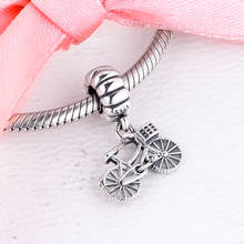 Fits for Pandora Charms Bracelets Bicycle Beads 925 Sterling Silver Jewelry Free Shipping 2024 - buy cheap