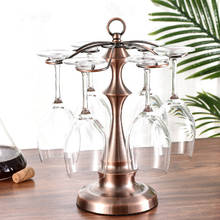 Vintage Metal Creative Red Wine Cup Holder Pagoda-Shaped Goblet Holder Bar Family Wine Rack Storage Tool 2024 - buy cheap