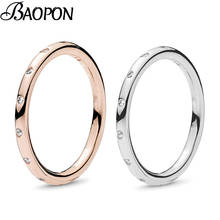 BAOPON, лидер продаж, золотые, серебряные кольца, геометрические, Круглые, гладкие, круглые, изящные кольца на палец для женщин, влюбленных, обручальные ювелирные изделия, подарок 2024 - купить недорого