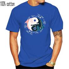 Camiseta Yin Yang Axolotls Zen Axolotl para hombre, camisa de meditación para Yoga, negra-Azul marino, personalizada 2024 - compra barato