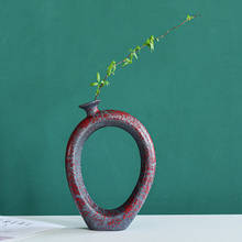 Cerâmica grossa criativo pequeno vaso japonês-estilo zen seco suporte de flor cerâmica artesanato ornamento decoração para casa vaso de cerâmica 2024 - compre barato