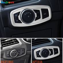 For Ford Edge 2015 2016 2017 2018 ABS Matte Interior Headlight Switch Cover Trim Decoration Panel Frame Sticker Car Accessories 2024 - buy cheap