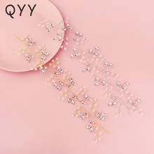 QYY Bridal Wedding Hair Accessories Handmade Leaf Crystal Headbands for Women Bride Headpiece Prom Bridal Hair Jewelry Gifts 2024 - buy cheap