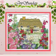 Morning Glory Hut Counted Cross Stitch 11CT 14CT Cross Stitch Set Wholesale Scenery Cross-stitch Kit Embroidery Needlework 2024 - buy cheap